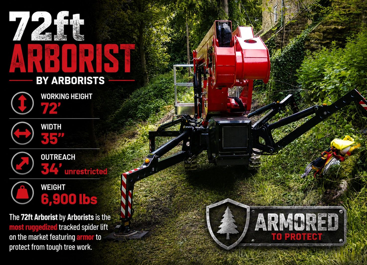 72ft Arborist Spider Lift